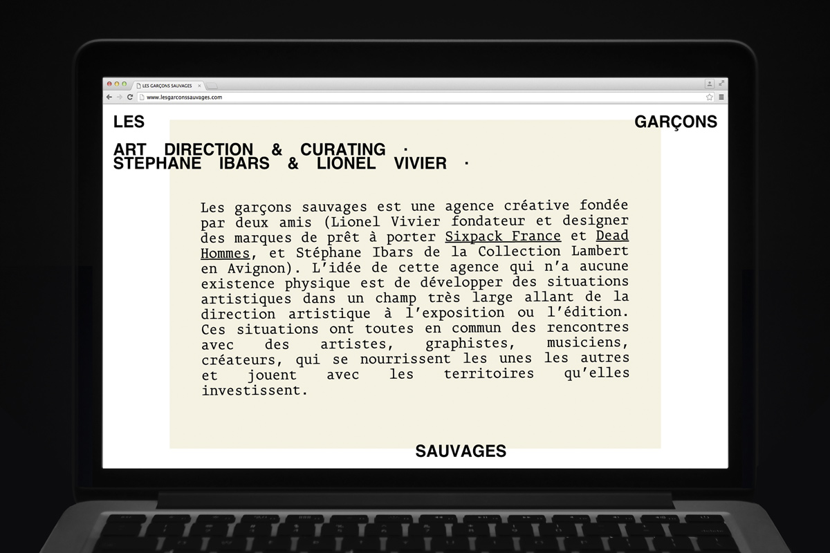 My name is - Les Garçons sauvages